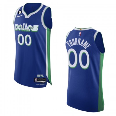 Dallas Mavericks Custom Nike Blue 2022 23 Authentic Jersey City Edition
